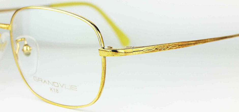 K18 メガネフレーム 18金 メガネの愛眼 - メガネ、老眼鏡