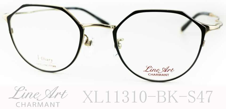 高級メガネ新品正規品　ラインアート　XL-11310　ソロ　BK