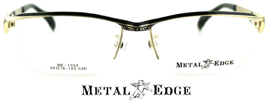 METAL EDGEメタルエッジメガネフレーム1034-C1-S56