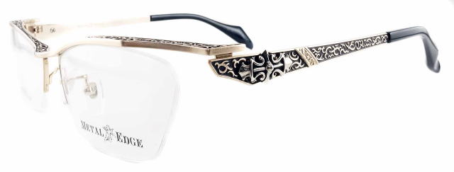 メタルエッジメガネフレーム1046-C1-S57