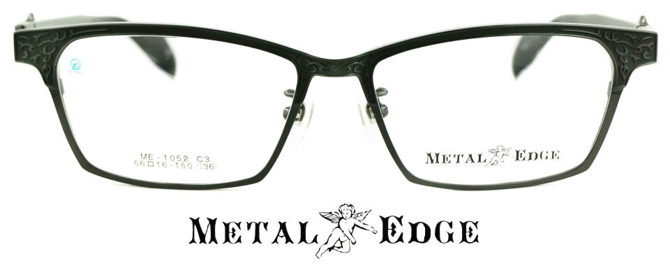 ちょい悪オヤジメガネフレームメタルエッジ1052-C3-S56