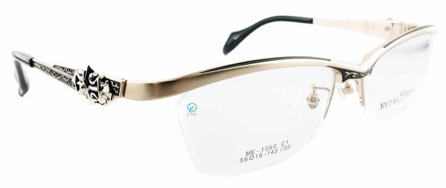 悪そうなメガネフレームメタルエッジ1050-C1-S56