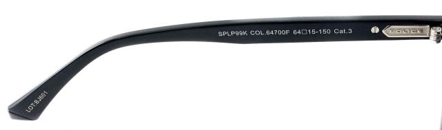 朝倉海サングラスPOLICEポリスSPLP99K-700F-S64