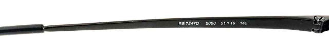 コンビネーションメガネレイバン7247D-2000-S51