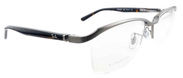 レイバンチタンフレームメガネ8779D-1252-S55
