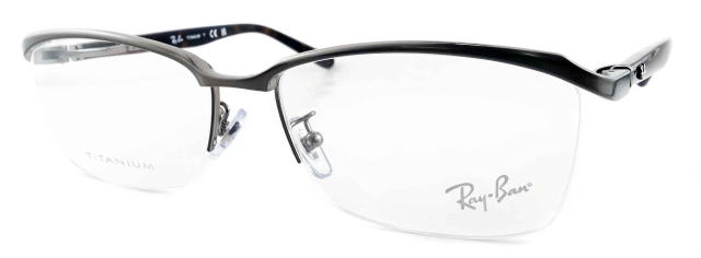 レイバンチタンフレームメガネ8779D-1252-S55