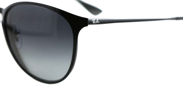 レイバン度付きサングラス・メガネ度入り純正ロゴ入製作実例3539-002-8G-S54ダークグレーグラデーション