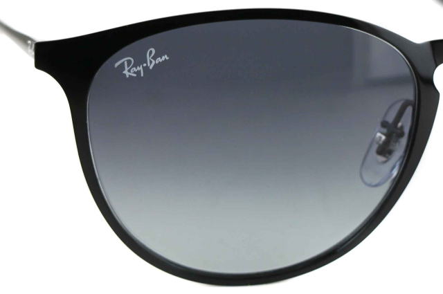 レイバン度付きサングラス・メガネ度入り純正ロゴ入製作実例3539-002-8G-S54ダークグレーグラデーション