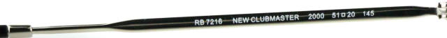 レイバン度付きサングラス・メガネ度入り純正ロゴ入製作実例7216-2000-S51ZEROクリアグレー