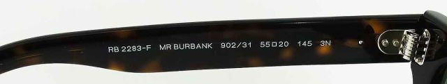 レイバンサングラスMR BURBANKミスターバーバンクRB2283F-902-31-S55