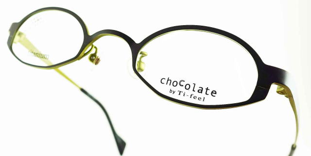 強度近視メガネ「目が小さくならない」Ti-feelティフィールメガネフレームCHACHA-C7/298-S41
