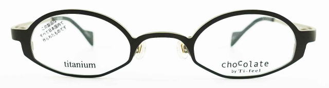 強度近視メガネ「目が小さくならない」Ti-feelティフィールメガネフレームCHACHA-C80/81-S41