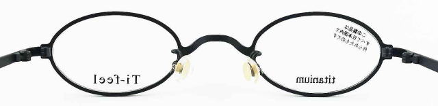 強度近視メガネ「目が小さくならない」Ti-feelティフィールメガネフレームCHAO-C240/200-S41