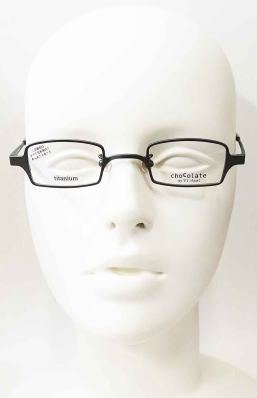 強度近視メガネ「目が小さくならない」Ti-feelティフィールメガネフレームHEVIN-C11-S41