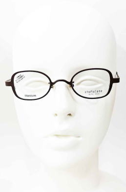 強度近視メガネ「目が小さくならない」Ti-feelティフィールメガネフレームMIMI-C7-S41