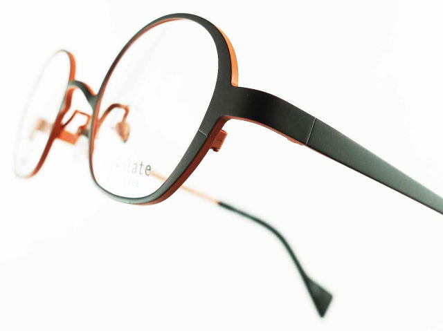 強度近視メガネ「目が小さくならない」Ti-feelティフィールメガネフレームNORA-C24/207-S41